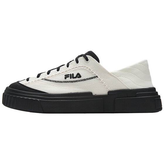 FILA terraced canvas shoes | FILA thin-soled shoes for men and women, breathable, comfortable, casual, versatile, white shoes for travel