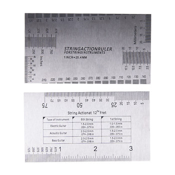 String distance ruler, guitar string distance measuring ruler, tuning distance tool, adjustment, repair and string changing guitar tool, fret file