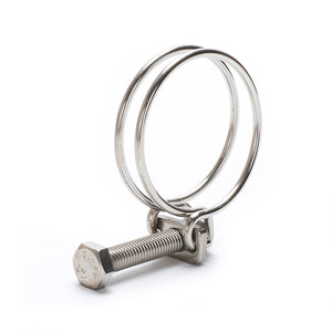 201 stainless steel wire hoop double steel wire throat hoop strong hug rubber oil pipe water dragon band non -304 fire tube card
