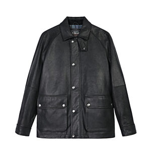 
MCS originated from Marlboro leather jacket men's hunting jacket American retro old goatskin autumn new men's clothing