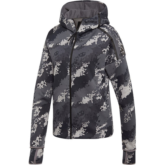 
Adidas/Adidas official genuine new women's sports training fashion hooded jacket DT9395