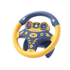Children's co-pilot steering wheel toy car rear seat simulation car baby Montessori puzzle 3 years old 1 baby