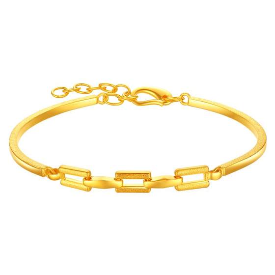 Chaohongji concluded the golden bracelet, the gold bracelet, the gold bracelet female married three gold gifts, fashion pricing H
