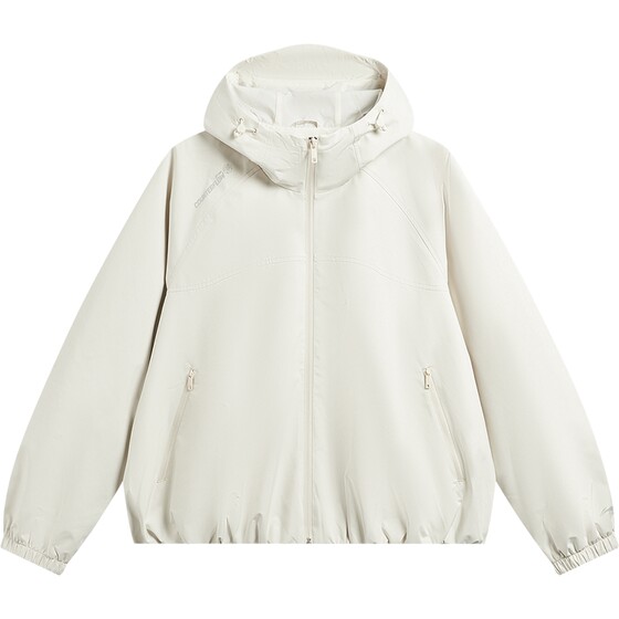 
Li Ning Outdoor CF Traceable Long Shell Jacket Women's Commuting Jacket Couple Windproof Loose Woven Casual Sportswear Men