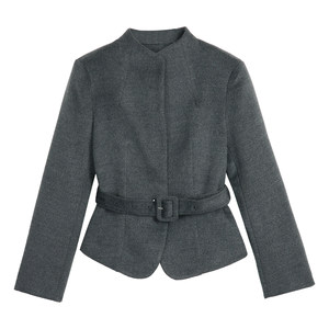 
MULVAN [20% off in stock] Two-wear high-end stand-up collar slim woolen jacket for women, short jacket