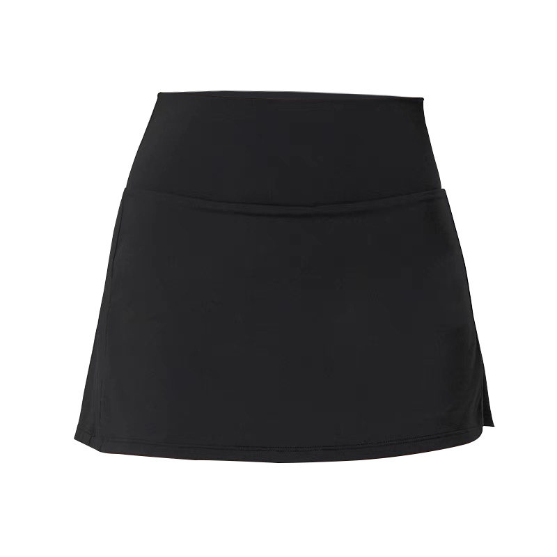 Santic Jupe de cyclisme 2 en 1 pour femme Avec ceinture haute rembourrée C-noir, M