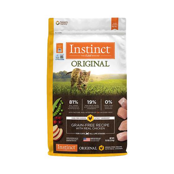 
[Self-operated] Instinct natural Baileys grain-free fresh series chicken whole cat staple food 11 pounds 10 pounds