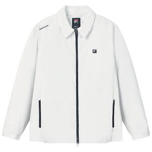 
FILA Official Men's Cotton Clothes 2026 Spring New Water-Repellent Simple Business Lapel Warm Jacket