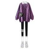 Осенний демисезонный комплект, трикотажный свитер с косичкой, акула, штаны, коллекция 2023, подходит для подростков, облегающий крой, 3 предмета