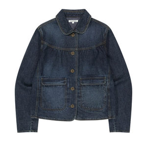 
eihey retro Japanese autumn new style washed lapel denim jacket pleated skirt casual trousers