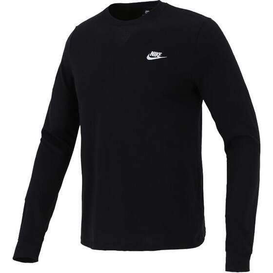 
[Self-operated] Nike Men's CLUB TEE - LS Long Sleeve T-Shirt AR5194-010 2024 Round Neck