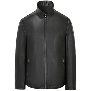 
Beast King Autumn New Men's First Layer Cowhide Genuine Leather Jacket Stand Collar Business Casual Slim Leather Jacket Down Jacket