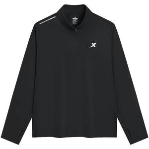 
XP Long Sleeve T-shirt for Men 2025 Autumn New Outdoor Semi-zipper Knitted Sweater for Men Hiking Sports Quick Dryer