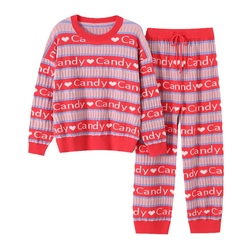 Hearmes "original" New Year's Auspicious Red Pajamas For Women In Winter Are Soft And Sweet In The Year Of Birth And Can Be Worn Outside
