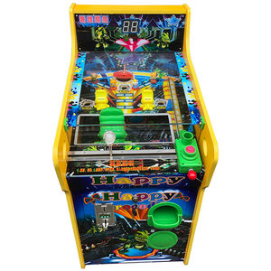 新款浙娃大炮鳄鱼弹乐园弹珠机儿童投币机玻璃球摇杆游艺机游戏机