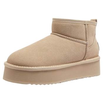 Camel Women's Shoes 2025 New Generation New Generation Light Sole Water-Repellent Upgraded Couple Heightening Warm Snow Boots