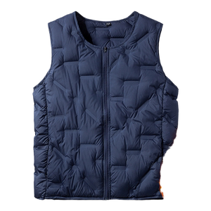 Plel vest men, light and warm round collar horses, wearing vests in the inside and outside, wearing vests, horses, autumn and winter shoulder jackets
