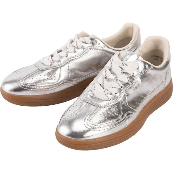 
Hush Puppies moral training shoes for women 26 new retro genuine leather comfortable fashion versatile Forrest Gump shoes flat sports casual shoes