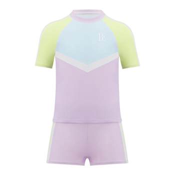 BE Van Dan refreshing children's short -sleeved split swimsuit

