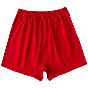 Old lady's zodiac year big red pure cotton flat angle underwear for middle-aged and elderly people, large size all cotton grandmother flat angle underwear for women