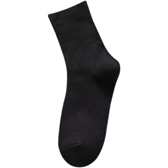 
Black socks women's cotton socks mid-calf socks for girls autumn and winter Korean style versatile college style winter student ladies socks