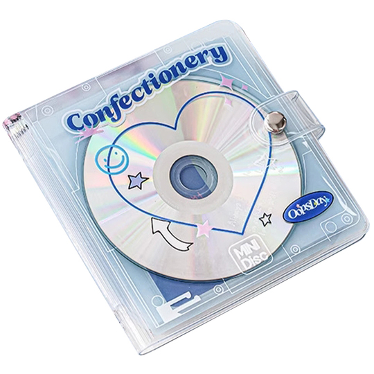 宵 CD Oopsday Retro CD Storage Book - PVC Cover, Customizable