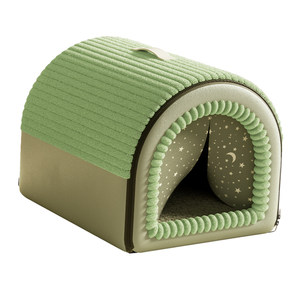 
Cat house is warm in winter, closed and safe in winter, cat house is super large sleeping nest, cat bed is thickened in winter and dog house is