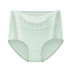 4-pack high waisted underwear for women, pure cotton buttocks lifting and belly tightening, oversized postpartum cotton seamless women, fat MM triangle underwear