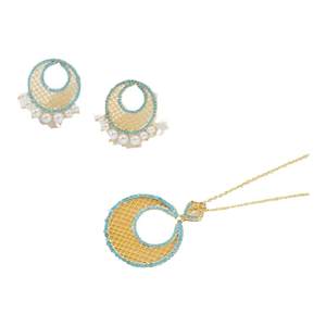 
New fashion jewelry hollow necklace earring jewelry combination set ethnic style women's jewelry set