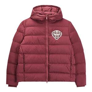 
Ed Hardy Ed Hardy's new winter men's thickened hooded warm dark garnet red down jacket