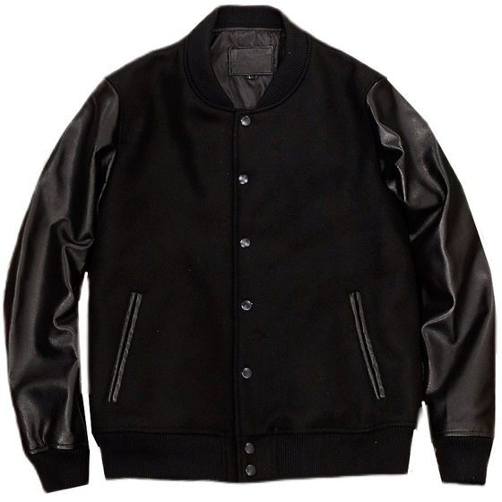 Japanese head layer cotton leather leather leather wool woolen cuff baseball uniform short leather jacket jacket men and women through
