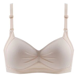 Underwear Woman No Steel Circle College Student High School Girls' Breast Cotton Blim Summer Summer Smooth Small chest Gather the bra