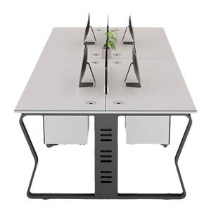 
Beijing office furniture simple modern office desk chair combination 24-person screen staff seat desk table