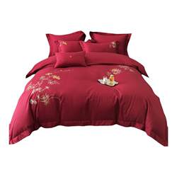 Hengqia Home Textiles Romantic Wedding 100% Cotton Brushed Four-piece Set