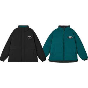 
Skechers/Skechers genuine 2024 new men and women's warm skin-friendly stand collar double-sided cotton clothing