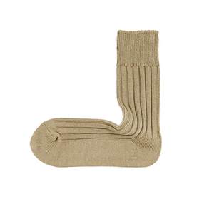 Beeff Socks couples 3x3 rib thickened thick needle mid-tube stockings cotton mixed knit
