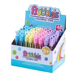 Boxed bubble-free rod small mini bubble glue handheld bubble machine blow bubble water small children's toys
