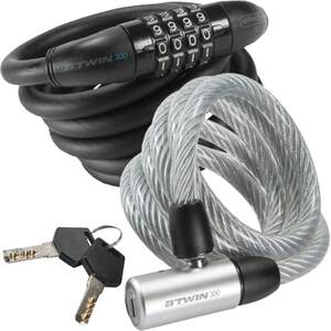 
[Bicycle Lock] Decathlon Bicycle Lock Anti-theft Lock Password Lock Cable Lock Bicycle Accessories MOSN