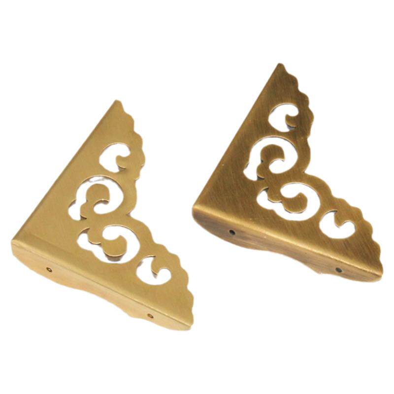 8 Pièces Vintage Protecteur Décoratif D'angle En Fer Protecteurs D Protection Angle De Meuble En Bronze 70 70 20mm 95821146