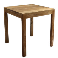 Old elm small square table commercial antique full solid wood dining table