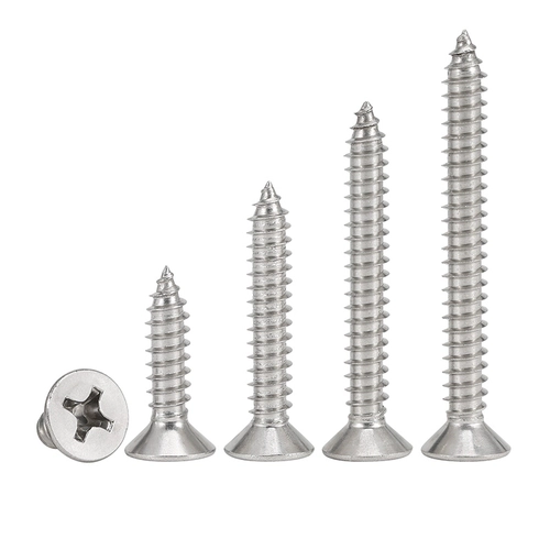 304 Сталовая головка из нержавеющей стали плоская головка.