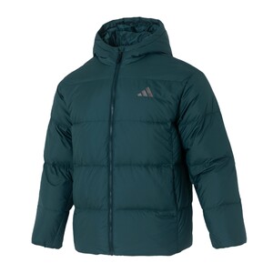 
Adidas sports suit men's winter new hooded down jacket warm cotton down jacket knitted plus fleece pants
