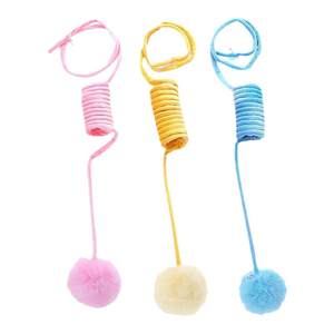 Cat Toy Self Hi Relief Suspension Spring Rabbit Hair Ball Cat Self Hi Toy Cat Toy Ball Cat Supplies Complete Collection