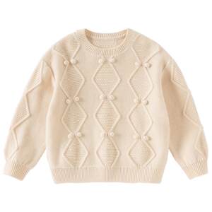 
David Bella Children's Sweater Pullover 2026 Winter Winter Boys and Girls Long Sleeve Baby Wool Sweater