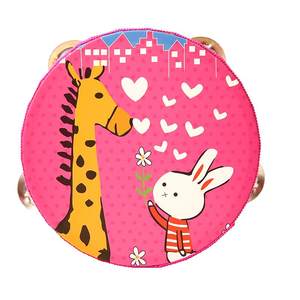 
Children's hand-painting drums, drums, drums, bells, Orff musical instruments 1-3-6 years old kindergarten teacher uses hand-drum toys to perform hand-drum toys