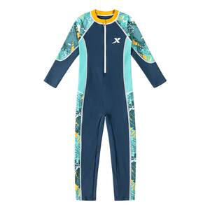 
Xtep children's swimsuit boy one-piece long sleeve trousers sun protection swimsuit boy medium-sized children's swimsuit 2025 new