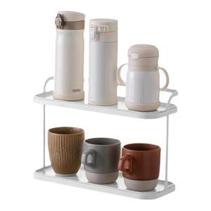 
Lazy corner cup holder cup storage kitchen shelf countertop double-layer dining table water cup drain cup rack