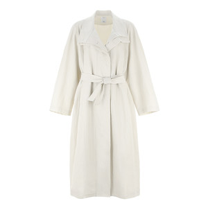 
[Same Model for Celebrity] Wana try minimalist stand-up collar silhouette windbreaker long fashionable and high-end women's jacket