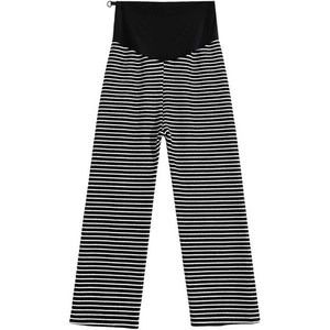 
Pregnant women's striped wide-leg pants, autumn and winter 2025 new outer wear, pregnancy winter wear, velvet leggings