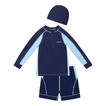 Nigeron Children's Splitted Long -sleeved Sunscreen Swimsuit

